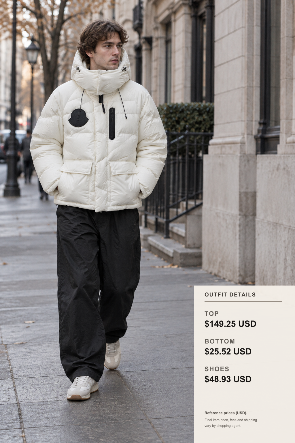 Adidas Winter Jacket Styling Without Bulk outfit 1 full-body street style for fashionreps